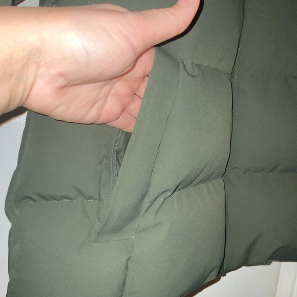 Marmot Mercer Hooded Puffer Down  Jacket Olive Green Size S/P RDS Certified - Picture 11 of 17